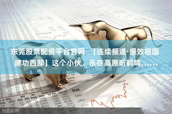 东莞股票配资平台官网  【连续报道·报效祖国 建功西部】这个小伙，乐在高原听鹤鸣……